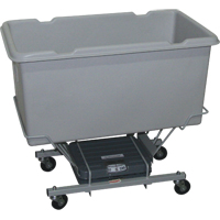 Scale Carts, Polyethylene, 33" L x 19" W x 29" H, 5 cu. Ft. Volume, 250 lbs. Capacity Superchem Industries