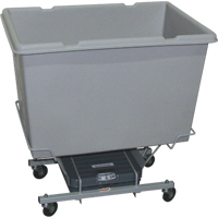 Scale Carts, Polyethylene, 33" L x 23" W x 33" H, 7 cu. ft. Volume, 250 lbs. Capacity Superchem Industries