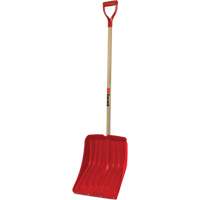 Alpine Snow Shovel, Polypropylene Blade, 13-9/10" Wide, D-Grip Handle, Wearstrip Included Superchem Industries