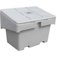 Salt Sand Container SOS, With Hasp, 42" x 29" x 30", 11 cu. Ft., Grey Superchem Industries
