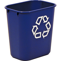 Recycling Container , Deskside, Plastic, 13-5/8 US Qt. Superchem Industries