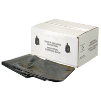 Heavy-Duty Garbage Bags, 2X Strong, 30" W x 38" L, 2.2 mils, Black Superchem Industries