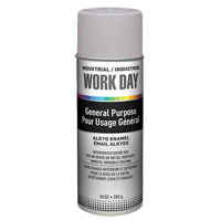 Industrial Work Day Paint, Grey, Very Flat, 10 oz., Aerosol Can Superchem Industries