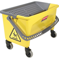 Microfibre Press Wring Buckets, Down Press, 10.75 US Gal. (43 Quart), Yellow Superchem Industries