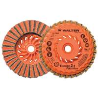 Disque de finition Enduro-Flex 2-en-1, 4-1/2" x 5/8"-11, Type 27, Grain 80, Oxyde d'aluminium Superchem Industries