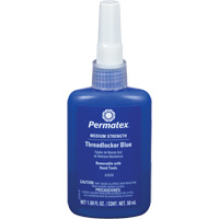 Removable Strength Threadlocker, Blue, Medium, 50 ml, Bottle Superchem Industries