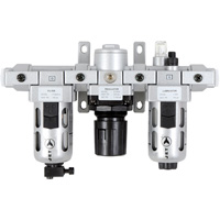 AFRLMI38 3-Piece Intermediate Air Filter, Regulator & Lubricator, 3/8" NPT Superchem Industries