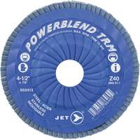 Disque &agrave; lamelles ajustables POWERBLEND TRM, 5" x 7/8", Type 29, Grain Z60, Alumine de zirconium Superchem Industries