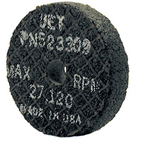 Meule droite &agrave; liant r&eacute;sine pour acier, 2" x 1/2", Arbre 3/8", Type 1 Superchem Industries
