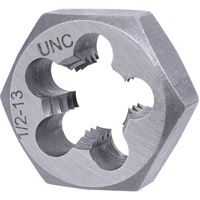 Fraise hexagonale SAE, dia. 1", Filet de 1/2"-13NC, Acier alli&eacute; Superchem Industries