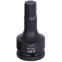 Impact Hex Bit, Hex, 17 mm x 3/4" Drive Superchem Industries