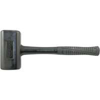 Dead Blow Hammer, 4 lbs., 14-3/4", Fibreglass/Wood/Tubular Steel Handle Superchem Industries