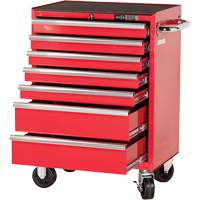 PRC2707 Pro Series Roller Cabinet, 7 Drawers, 27" W x 16" D x Red Superchem Industries