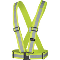 5592 Harnais de s&eacute;curit&eacute; &eacute;lastique, Jaune lime haute visibilit&eacute;, Couleur r&eacute;fl&eacute;chissante Argent, Taille unique Superchem Industries