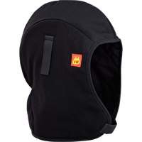 564A Flame Resistant Quilted Hardhat Liner, Black, Cotton Superchem Industries