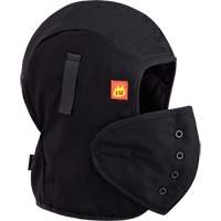 566A Flame Resistant Quilted Hardhat Liner, Black, Cotton Superchem Industries