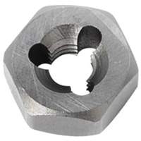 Hexagon Rethreading Bolt Die, 19/32" Dia., 1/4"-28 Thread, Chromium Steel Superchem Industries