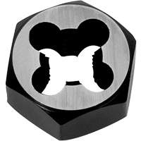 Hexagon Rethreading Bolt Die, 1" Dia., M6x1 Thread, Chromium Steel Superchem Industries