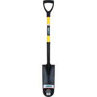 Drain Spade Shovels, Tempered Steel, 16" x 6" Blade, 28-1/2" L, D-Grip Handle Superchem Industries
