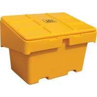 Contenants pour sel & sable SOS, Avec Moraillon, 48" x 33" x 34", 18,5 pi³, Jaune Superchem Industries