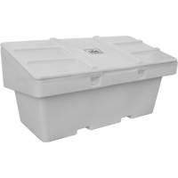 Contenants pour sel & sable SOS, Avec Moraillon, 72" x 36" x 36", 36 pi³, Gris Superchem Industries
