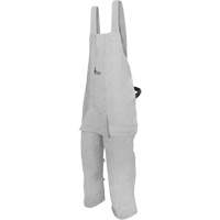 Leather Welding Apron, Split-Leg Bib, Pearl Grey Superchem Industries