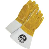 Gants pour soudeur avec poignet de 5", Cuir de vache refendu, Taille Taille unique Superchem Industries