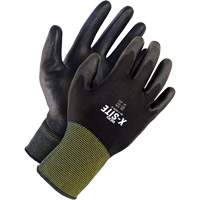 X-Site Coated Gloves, 7, Polyurethane Coating, Nylon Shell Superchem Industries