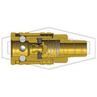 M-Series ARO Pneumatic Manual Coupler, 1/4" Superchem Industries