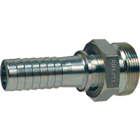 Boss Spud x Hose Shank, Steel, 2" Superchem Industries