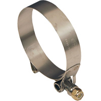 T-Bolt Clamp, Min Dia. 1.344", Max Dia. 1.562" Superchem Industries