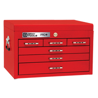 PRO+ Series Top Chest, 26" W, 6 Drawers, Red Superchem Industries