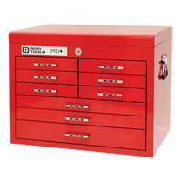 PRO+ Series Top Chest, 26" W, 9 Drawers, Red Superchem Industries