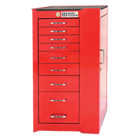 Armoire mobile de s&eacute;rie PRO+, 8 tiroirs, 19" la x 19" p x 36-1/2" h, Rouge Superchem Industries