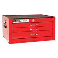 PRO+ Series Intermediate Chest, 26" W, 3 Drawers, Red Superchem Industries