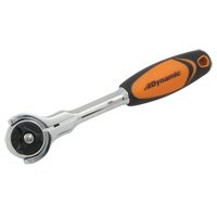 Swivel-Head Ratchet Wrench, 1/4" Drive, Cushion Grip Handle Superchem Industries