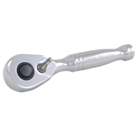 Quick-Release Stubby Ratchet Wrench, 1/4" Drive, Cushion Grip Handle Superchem Industries