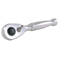 Stubby Quick-Release Ratchet Wrench, 3/8" Drive, Plain Handle Superchem Industries