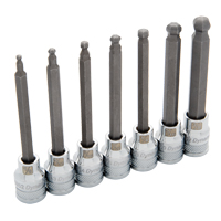 Long SAE Ball-Nose Socket Set, 7 Pcs Superchem Industries