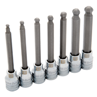 Long Metric Ball Nose Socket Set, 7 Pcs Superchem Industries