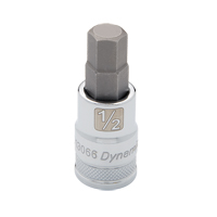 SAE Standard Bit Socket, 5/8" x 2.44" L, 1/2" Drive Superchem Industries