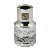 SAE Socket, 3/8", 1/2" Drive, 12 Points Superchem Industries