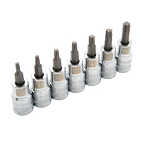 Standard Length Socket Set, Torx&reg;, 1/2" Drive, 7 Pcs Superchem Industries