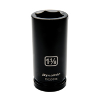 SAE Socket, Impact, 3/4", 3/4" Drive, 6 Points, Deep Superchem Industries