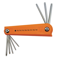 Folding Hex Key Set, 8 Pcs., Torx&reg; Superchem Industries