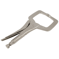 Locking Clamp Pliers with Swivel Pads, 11" Length, C-Clamp Superchem Industries