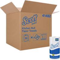 Rouleau de chiffons de cuisine Scott, 1 Pli, 128 Feuilles/rouleau, 11" la, 8,78" lo Superchem Industries