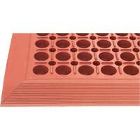 Competitor Series Mats, Slotted, 3' x 5' x 7/8", Orange, Natural Rubber Superchem Industries