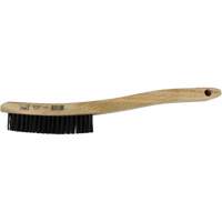 Brosse &agrave; r&eacute;curer &agrave; manche courb&eacute;, Acier, 3 x 19 rangs de fils, Longueur 13-3/4" Superchem Industries