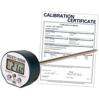Thermometer with ISO Certificate, Contact, Digital, -40-450°F (-40-230°C) Superchem Industries